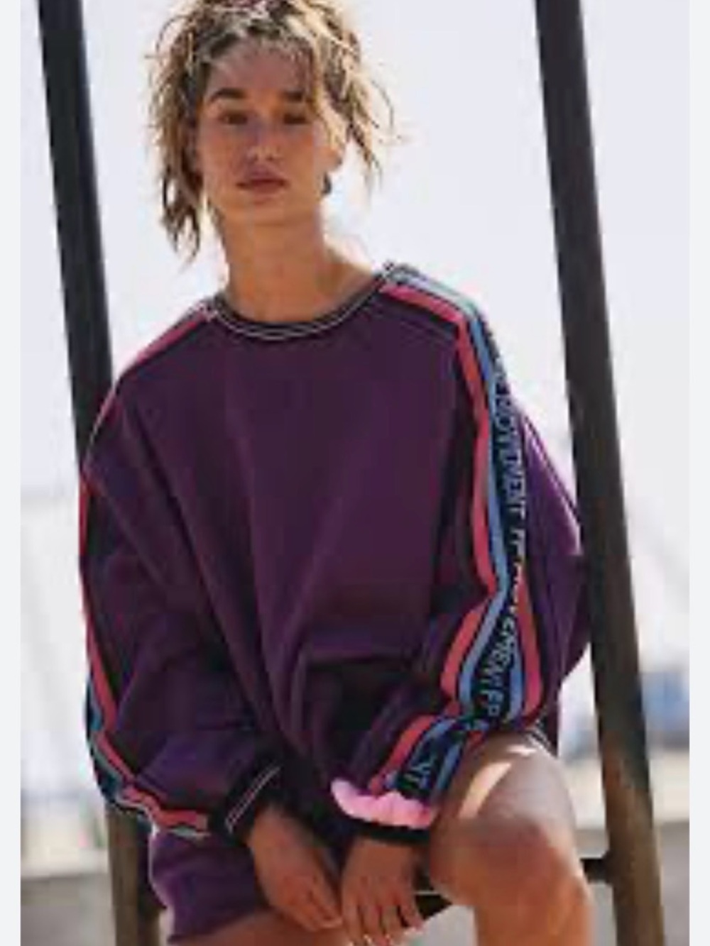 Free People Birdie Pullover FPMovement on arm in S